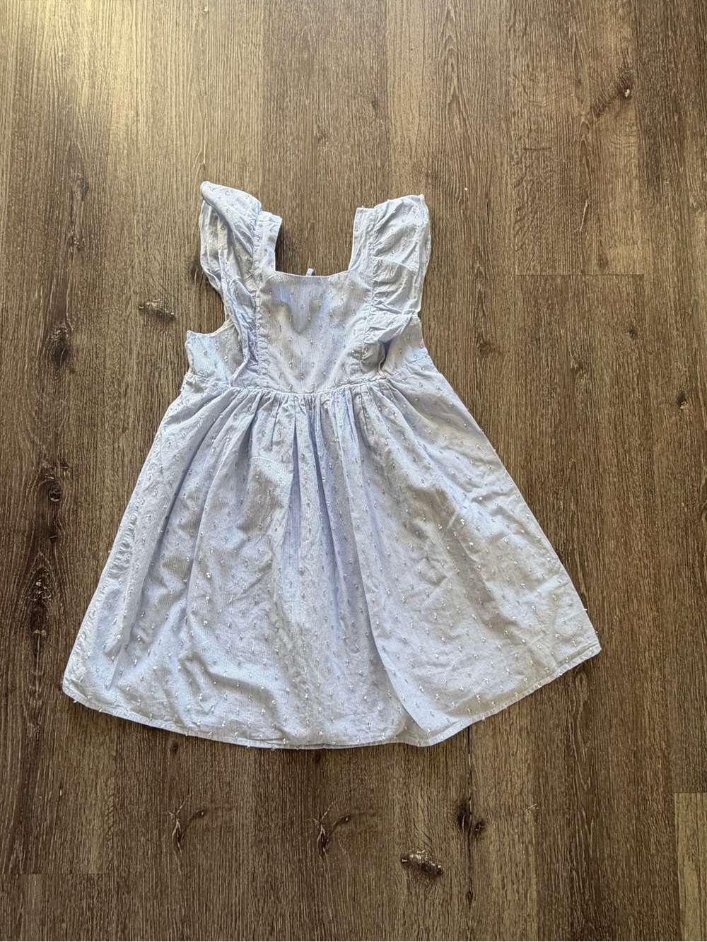 Peek White Ruffle-Top Sundress
